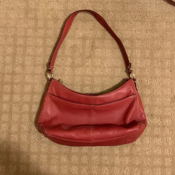 Vintage Red Leather Bag - Picture 1 of 2